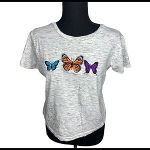 Butterfly Graphic Crop Top